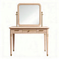 Wooden vanity table with adjustable mirror and storage drawer 100 x 45 x 75cm